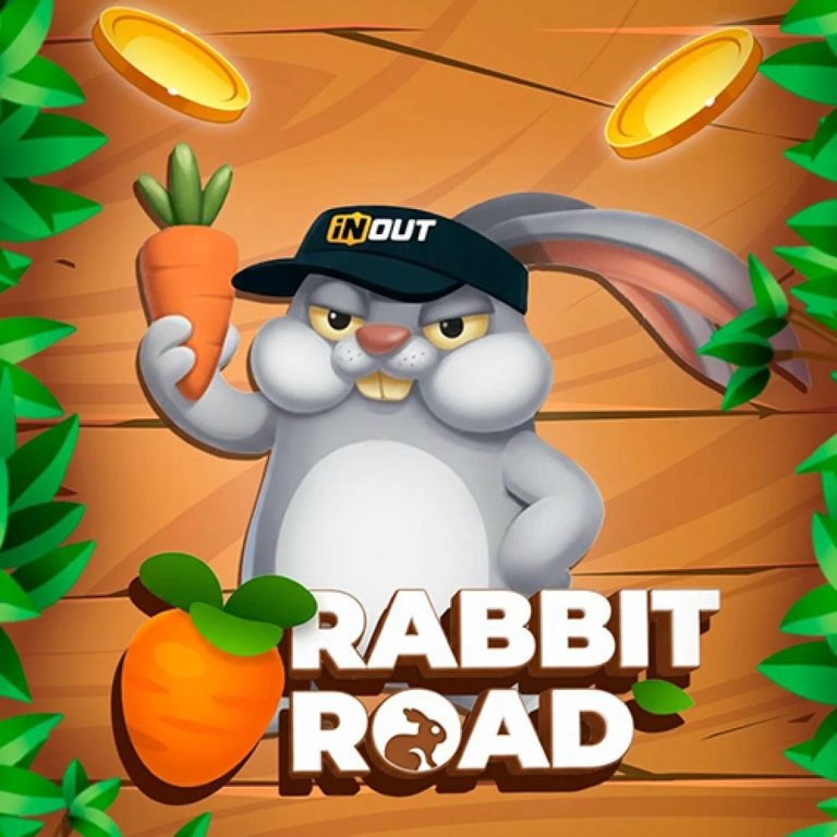Jeu "Rabbit Road" avec un lapin et des carottes.
