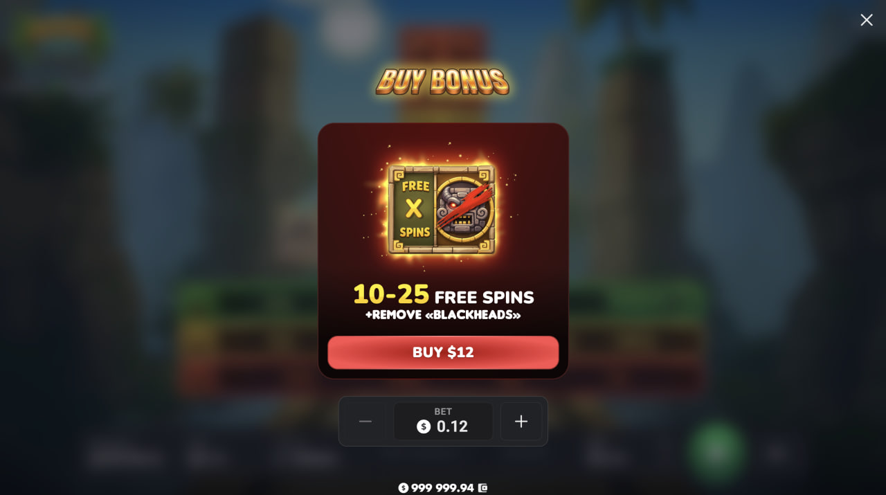 Carte Bonus Buy d'Aztec Totem avec 10 à 25 Free Spins